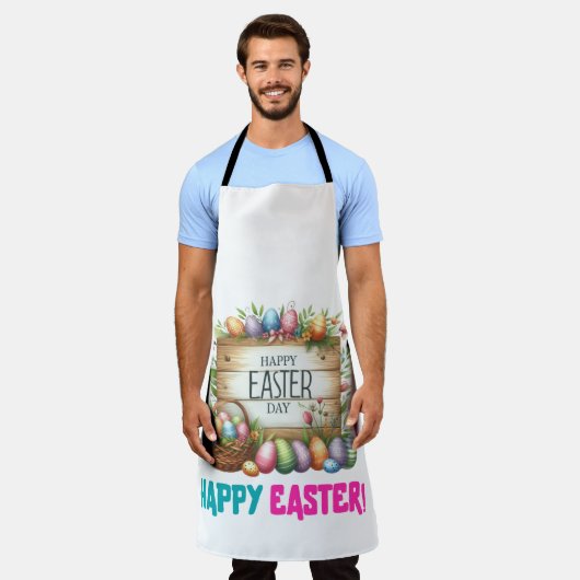 Fijne Paasdag - Man Schort (Gedragen)