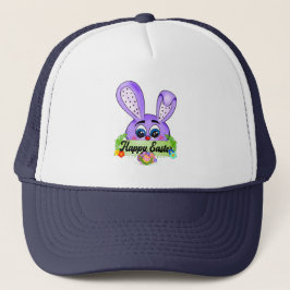 Fijne Paasdag, Schattigee Bunny Ears Cartoon Trucker Pet