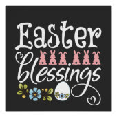 Fijne Paasdag - Schattigee Chocolade Perfect Poster (Voorkant)