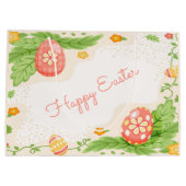 Fijne Paaseieren feestdag Groot Cadeauzakje (Achterkant)