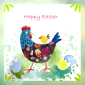 Fijne paaskip en eieren raamsticker (Vel 3)