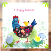 Fijne paaskip en eieren raamsticker (Vel 2)