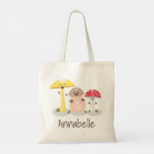 Fijne paddenstoelen en cartoon van de paddenstoele tote bag (Achterkant)