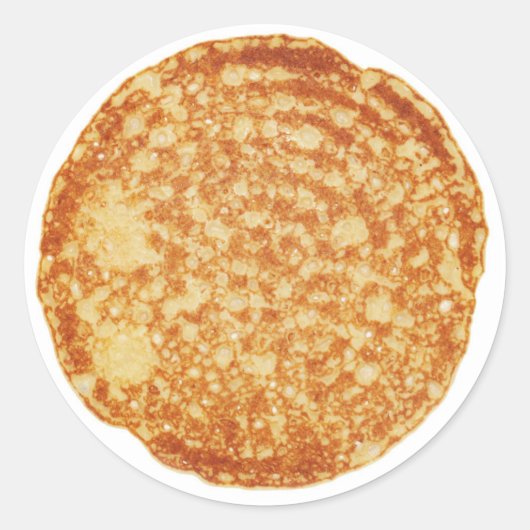 Fijne Pannenkoekendag! Ronde Sticker (Voorkant)