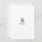 Fijne Pansies leeg Hartelijk dank Bedankkaart (Achterkant)