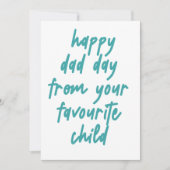 Fijne Pap Dag van je favoriete kind Bedankkaart (Voorkant)