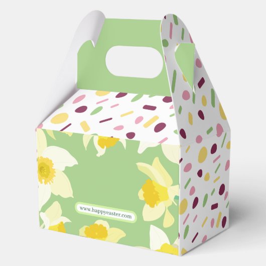 Fijne Pasen. Geschenkdoosjes Bedankdoosjes (Achterkant)