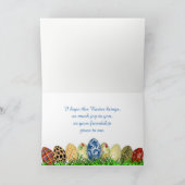 Fijne Pasen. Liefste vriend. Feestdagen Kaart (Binnen)