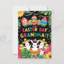 Fijne Pasen Oma! (Kleurende Kaart)
