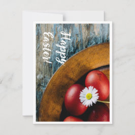 Fijne Pasen! Paaseieren leven nog steeds met madel Feestdagenkaart