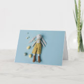 Fijne Pasen | Paashaas en foto gevouwen Kaart (Achterkant)