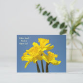 Fijne Pasen! Post Kaarten als God naar ons glimlac Feestdagenkaart (Staand voorkant)