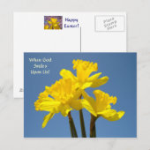 Fijne Pasen! Post Kaarten als God naar ons glimlac Feestdagenkaart (Voorkant / Achterkant)