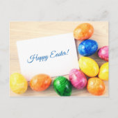 Fijne Pasen! Postkarte zu Ostern mit Ostereier Feestdagenkaart (Voorkant)