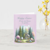 Fijne Pasen van huis tot huis Kaart (Gele Bloem)