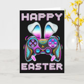 Fijne Pasen Videogame Controller Grappige Gamer Jo Kaart (Gele Bloem)