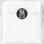 Fijne Pasen Videogame Controller Grappige Gamer Jo Ronde Sticker (Tas)