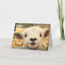 Fijne Pasen voor EWE. Feestdagen Kaart