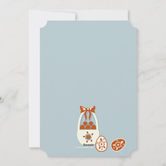 Fijne Pasen voor je Kaart (Achterkant)