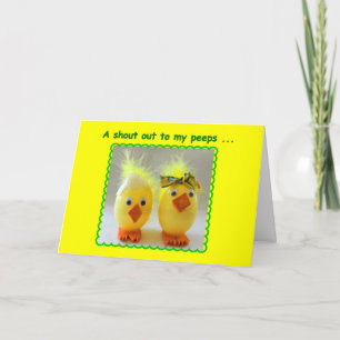 Fijne Pasen voor mijn Peeps Little Chicks Feestdagen Kaart