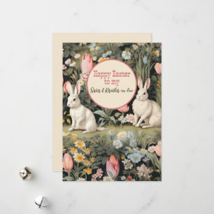 Fijne Pasen voor zuster en zwager Feestdagenkaart