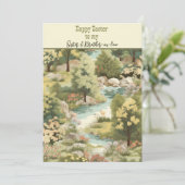 Fijne Pasen voor zuster en zwager Feestdagenkaart (Staand voorkant)