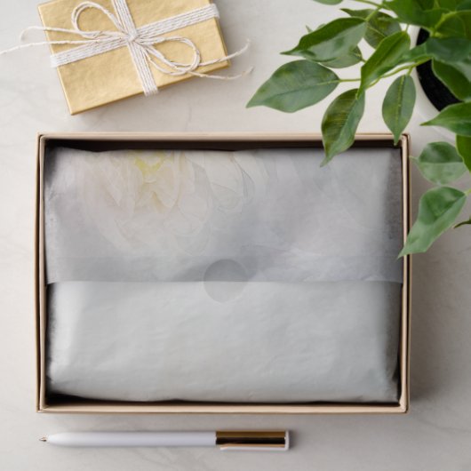 Fijne pastelbloem Dahlias Tissuepapier (Geschenk)