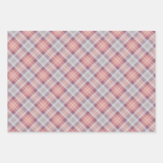 Fijne Pattern Carousel Horse. Roze en beige. Inpakpapier Vel (Voorkant 2)