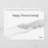 Fijne Pawcrossing! -Briefkaart Briefkaart (Voorkant / Achterkant)