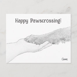 Fijne Pawcrossing! -Briefkaart Briefkaart