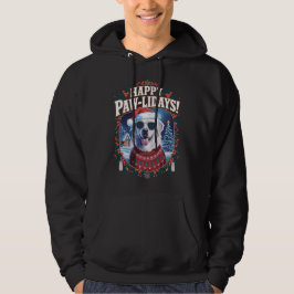 Fijne Pawholidays Grote Pyreneeën Vrolijk Kerstfee Hoodie