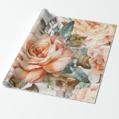  fijne peach cadeaupapier (Uitgerold)