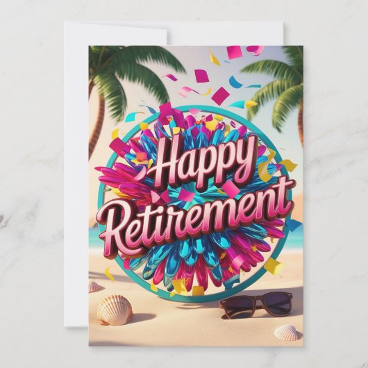 Fijne Pensionering Feestdagenkaart (Voorkant)