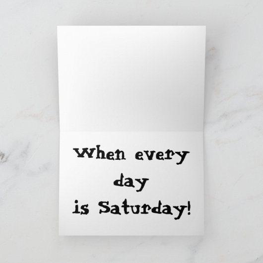 Fijne pensionering! kaart (Binnen)