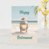 Fijne pensionering! Wenskaart voor een Coworker Ma Kaart (Gele Bloem)