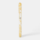 Fijne perzik en witte bloemen iPhone 16 hoesje (Linkerkant)