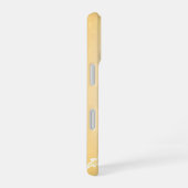 Fijne perzik en witte bloemen iPhone 16 hoesje (Rechterkant)