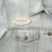 Fijne perzikagaatnaamtag naamplaatje (In situ)