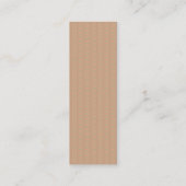 Fijne perzikdamast op maat mini visitekaartje (Achterkant)