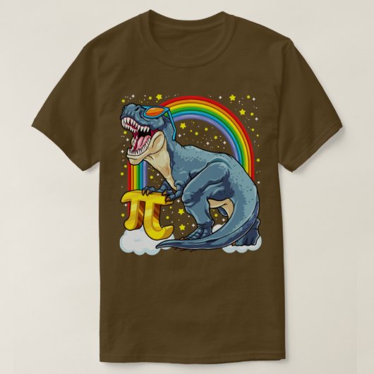 Fijne Pi Dag 314 Dinosaur T Rex Pi Mathematics Mat T-shirt (Design voorkant)