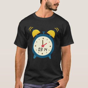 Fijne Pi-dag 3 14159 Vintage Mooie Wekker Ring T-shirt