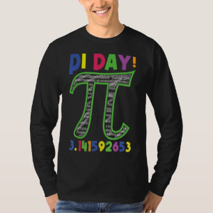 Fijne Pi Dag 3 14 Pi Aantal Symbool Wiskunde Weten T-shirt