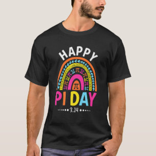 Fijne Pi-dag 3 14 Pi-nummer Symbool Wiskundeleraar T-shirt