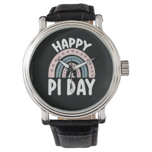 Fijne Pi-dag Boho Regenboog Wiskunde Wiskundige Horloge