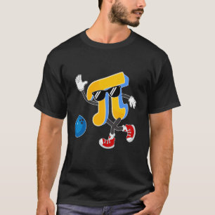 Fijne Pi-dag Bowlingliefhebbers Pi-symbool Wiskund T-shirt