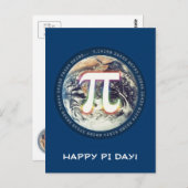 Fijne Pi Dag! - Briefkaart van de groeten (Voorkant / Achterkant)