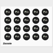 Fijne Pi-dag Funny Pi-dag Wiskunde Docent Internat Ronde Sticker (Vel)