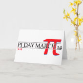 Fijne Pi Dag Maart 14 Kaart (Gele Bloem)