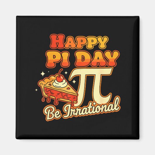 Fijne Pi-dag Onrationeel Pi-nummersymbool Taart Ma Magneet (Voorkant)