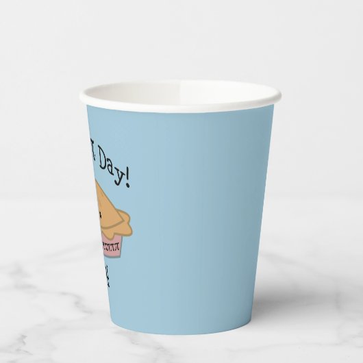 Fijne Pi Dag! Papieren Bekers (Links)